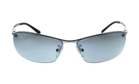 Ray Ban Gunmetal Sunglasses with Silver Mirrored Lenses-RB_3183_004/82_63