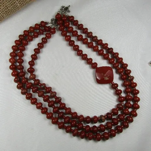 Red Creek Jasper Gemstone Necklace