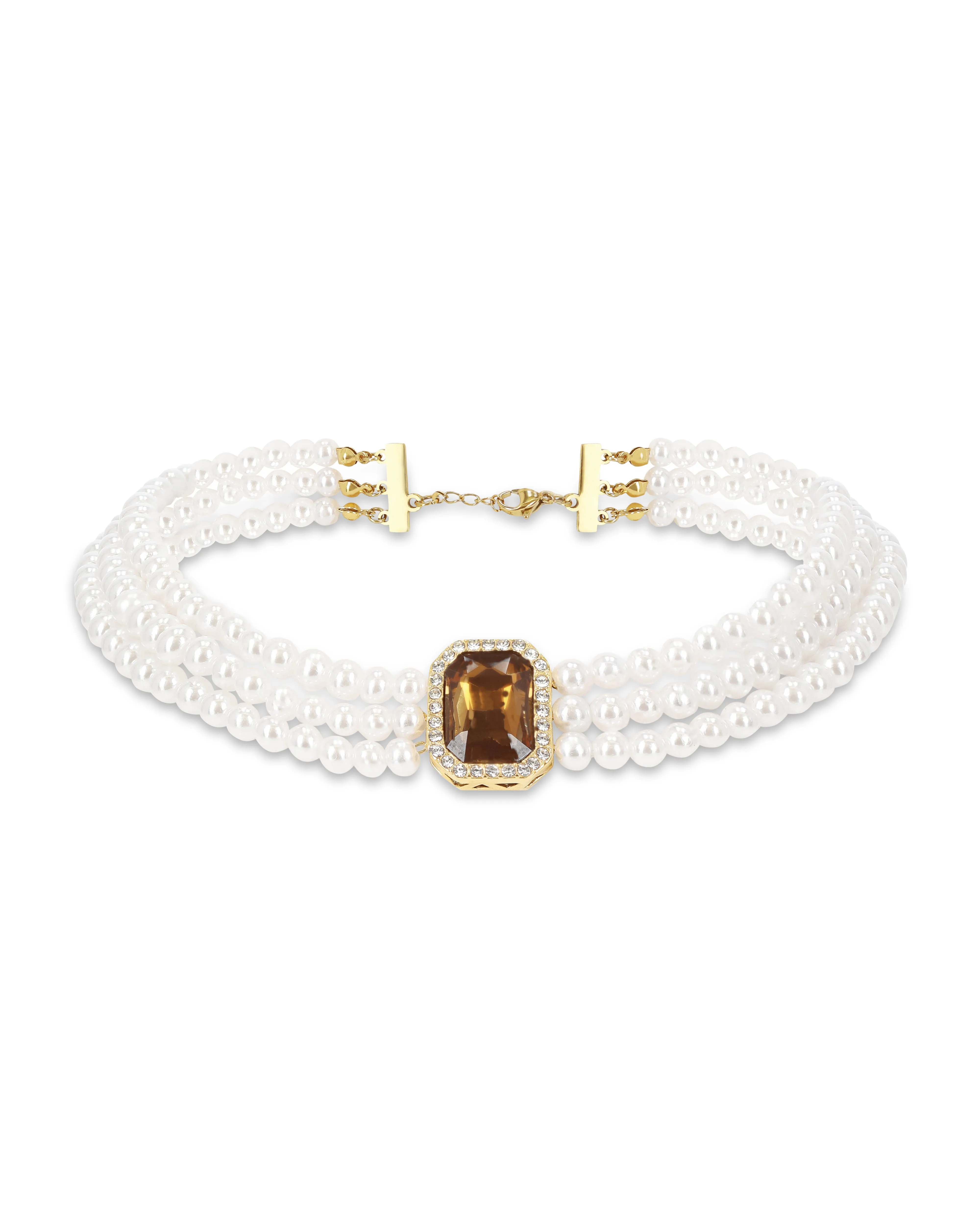 Regale Champagne Pearl Choker