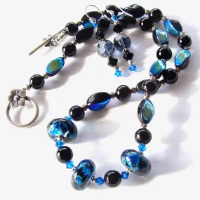 Reverie: Blue and Black Necklace Set