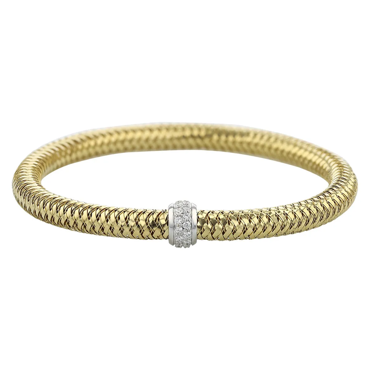 Robert Coin Diamond Primavera Flexible Bangle