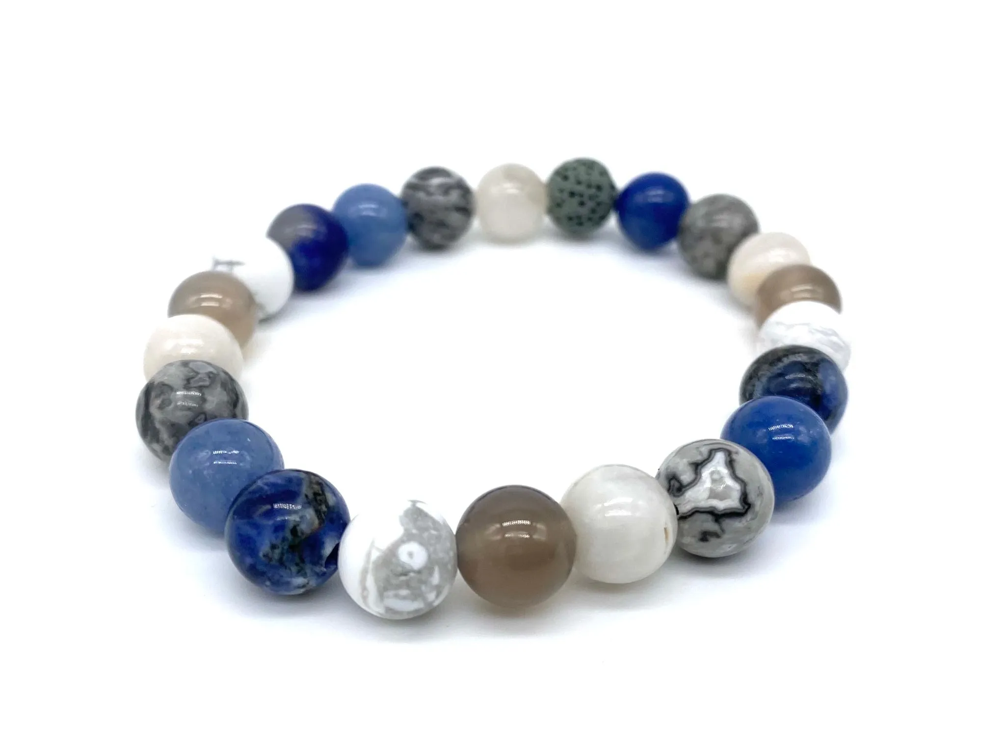 Self Care Crystal Beaded Bracelet - Aromatherapy Bracelet