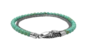 Silver Mini Chain Arizona Jade