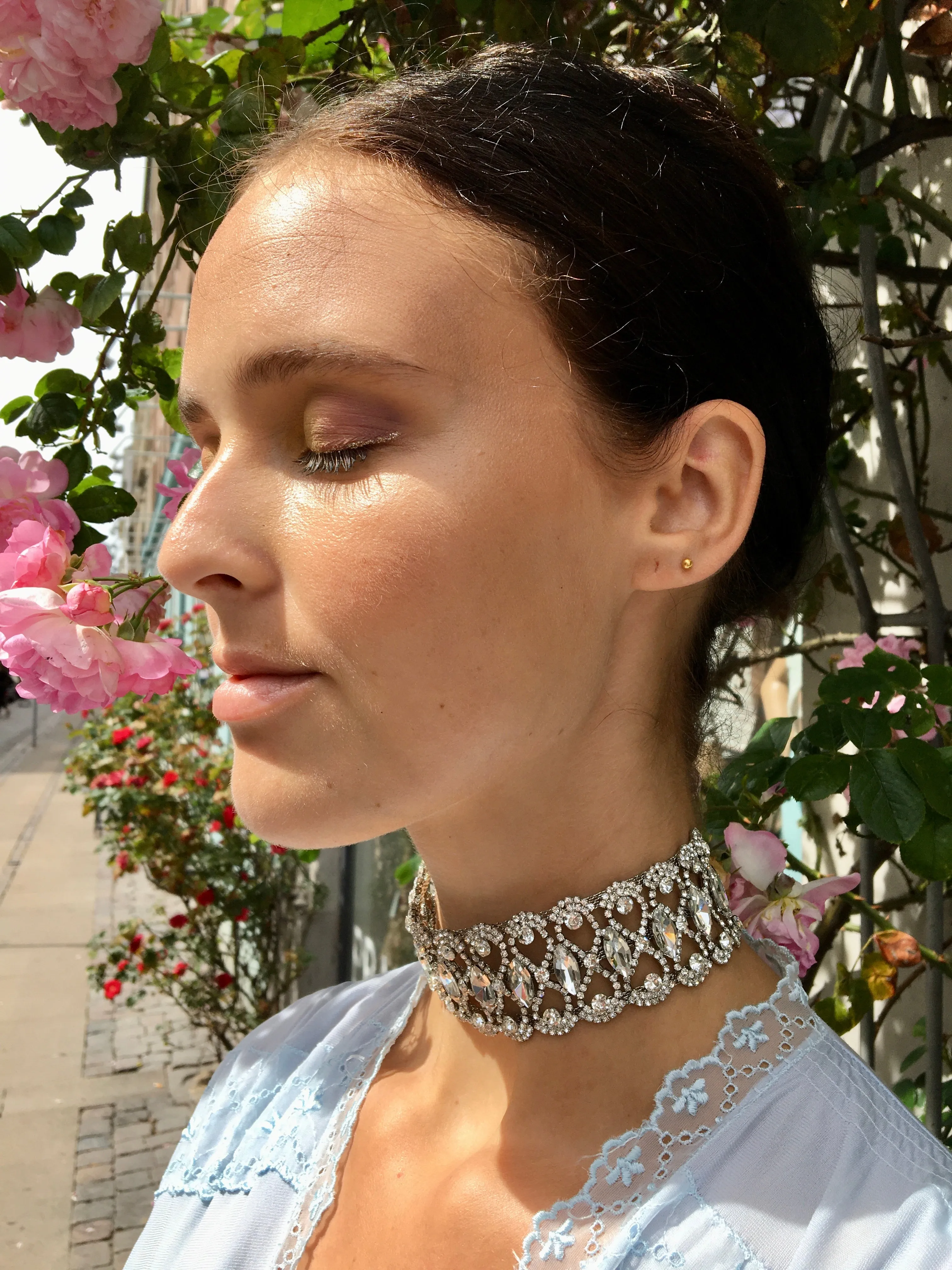 Simi Party Choker - Sølvfarvet