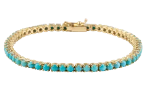 Sleeping Beauty Turquoise & Gold Bracelet