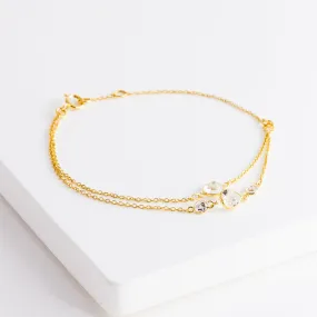 Sliding quartz bracelet