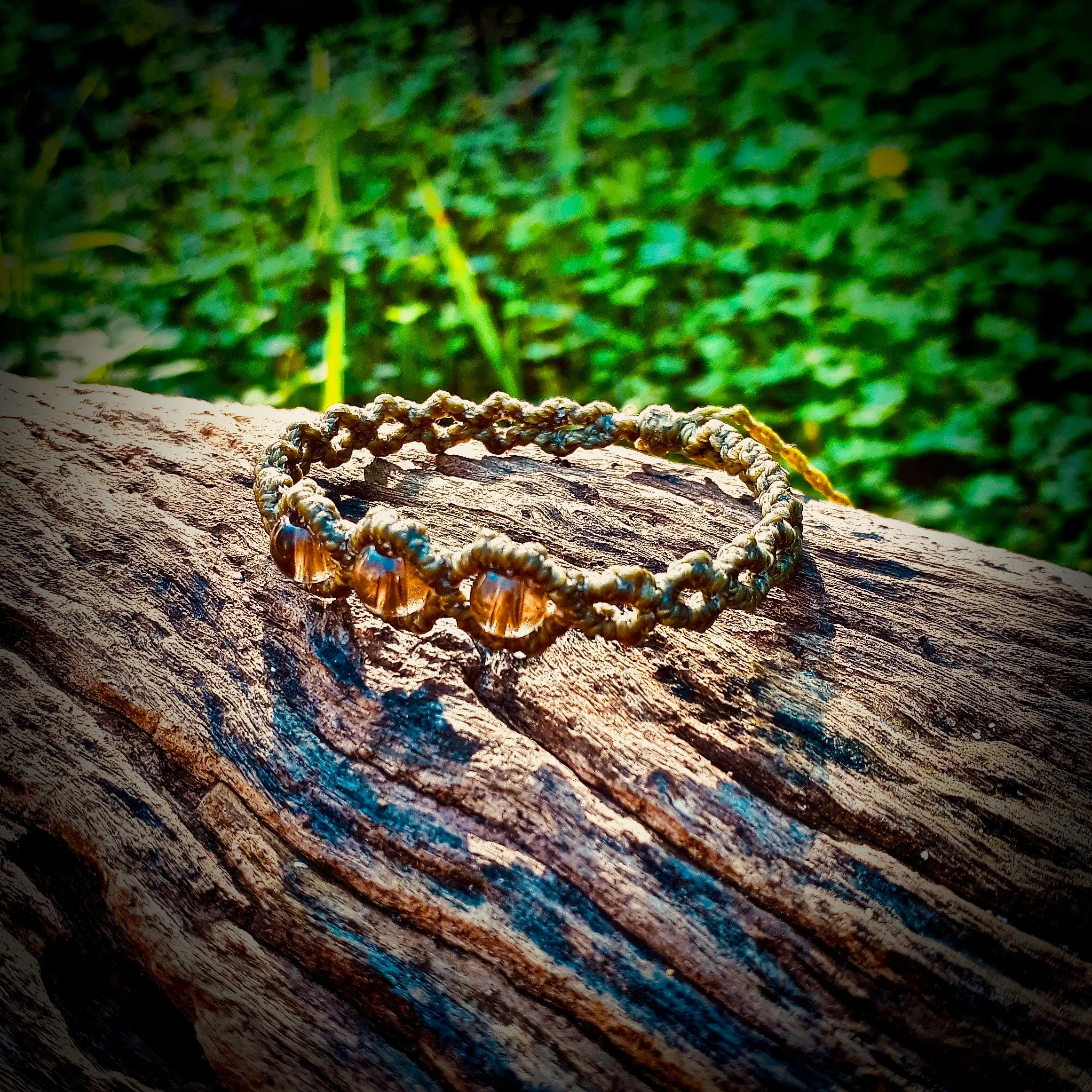 Smoky quartz beads bracelet