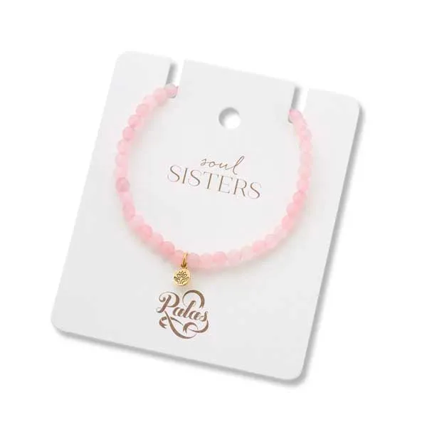 Soul Sisters - Rose Quartz Gem Bracelet