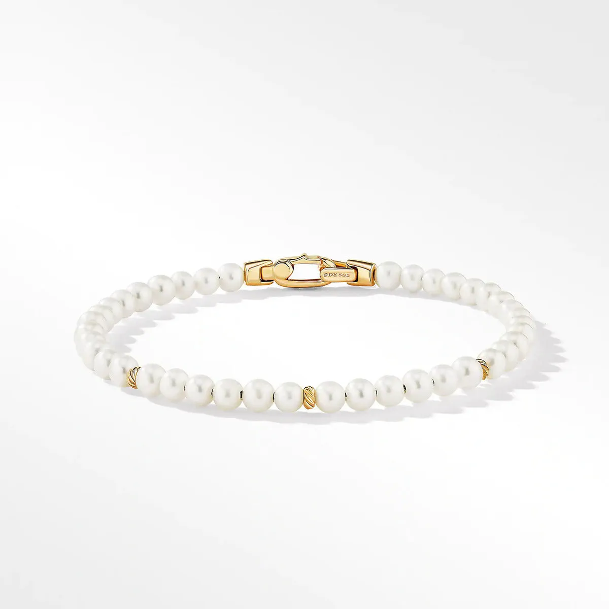 Spiritual Beads Bracelet with Pearls and 14K Yellow Gold