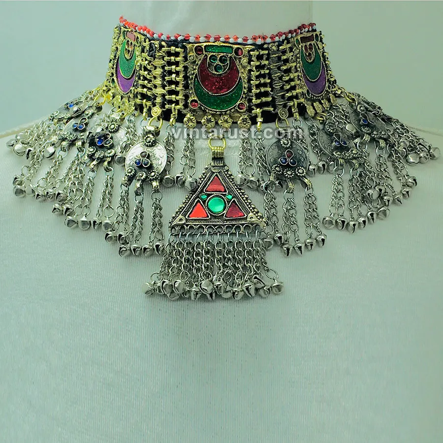 Statement Multicolor Kuchi Choker Necklace