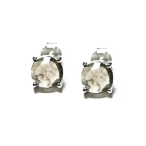 Sterling Silver Smoky Topaz Earrings