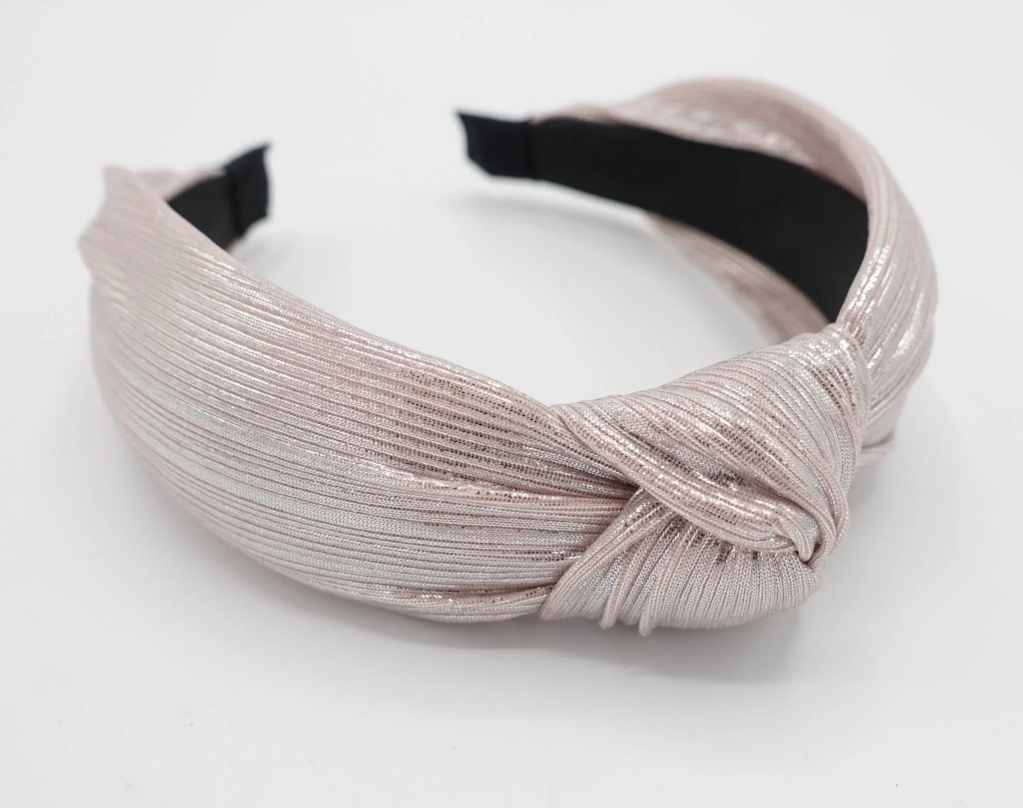 super glossy fabric knotted headband shiny knotted hairband women hair accessory