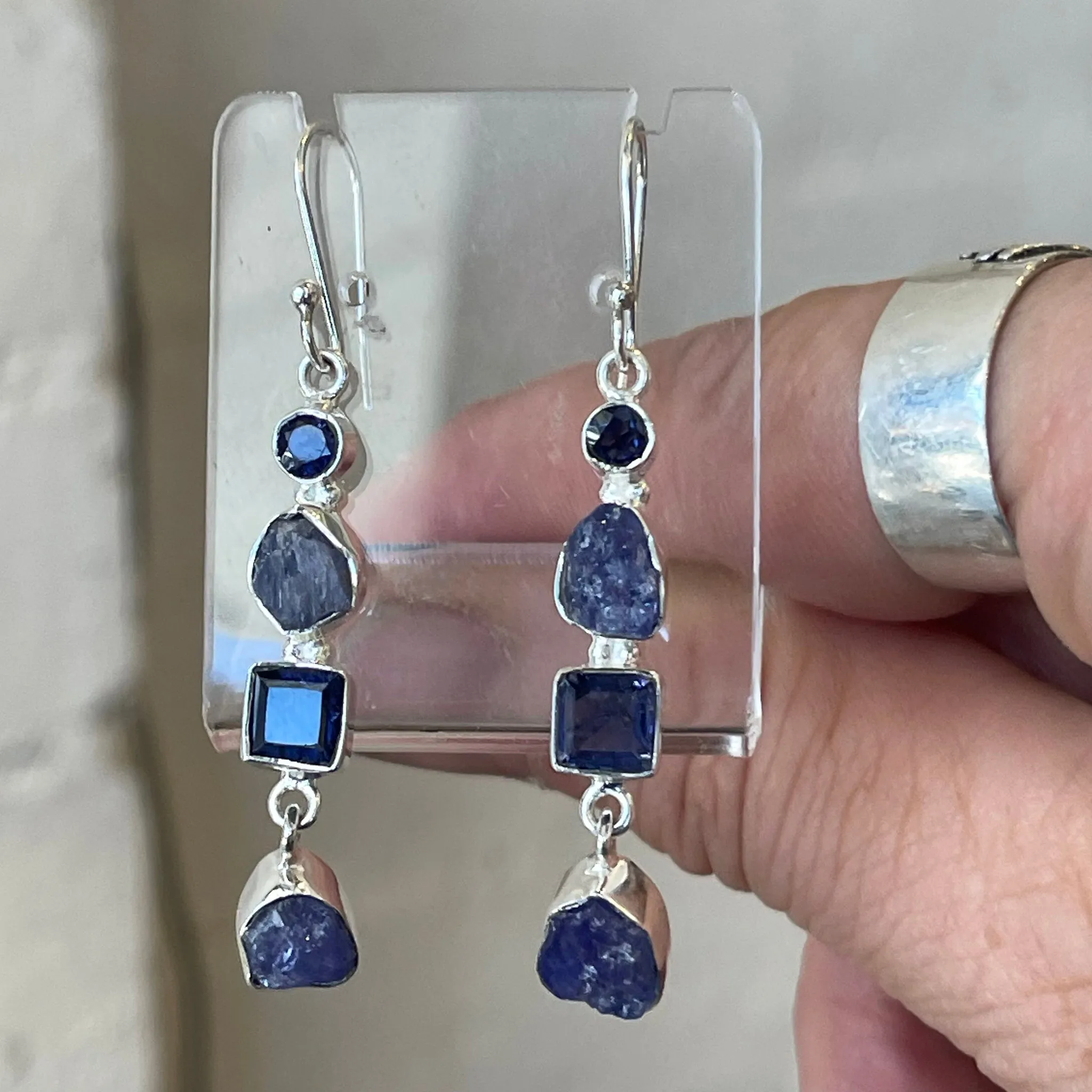 TANZANITE DROP EARRINGS | Raw