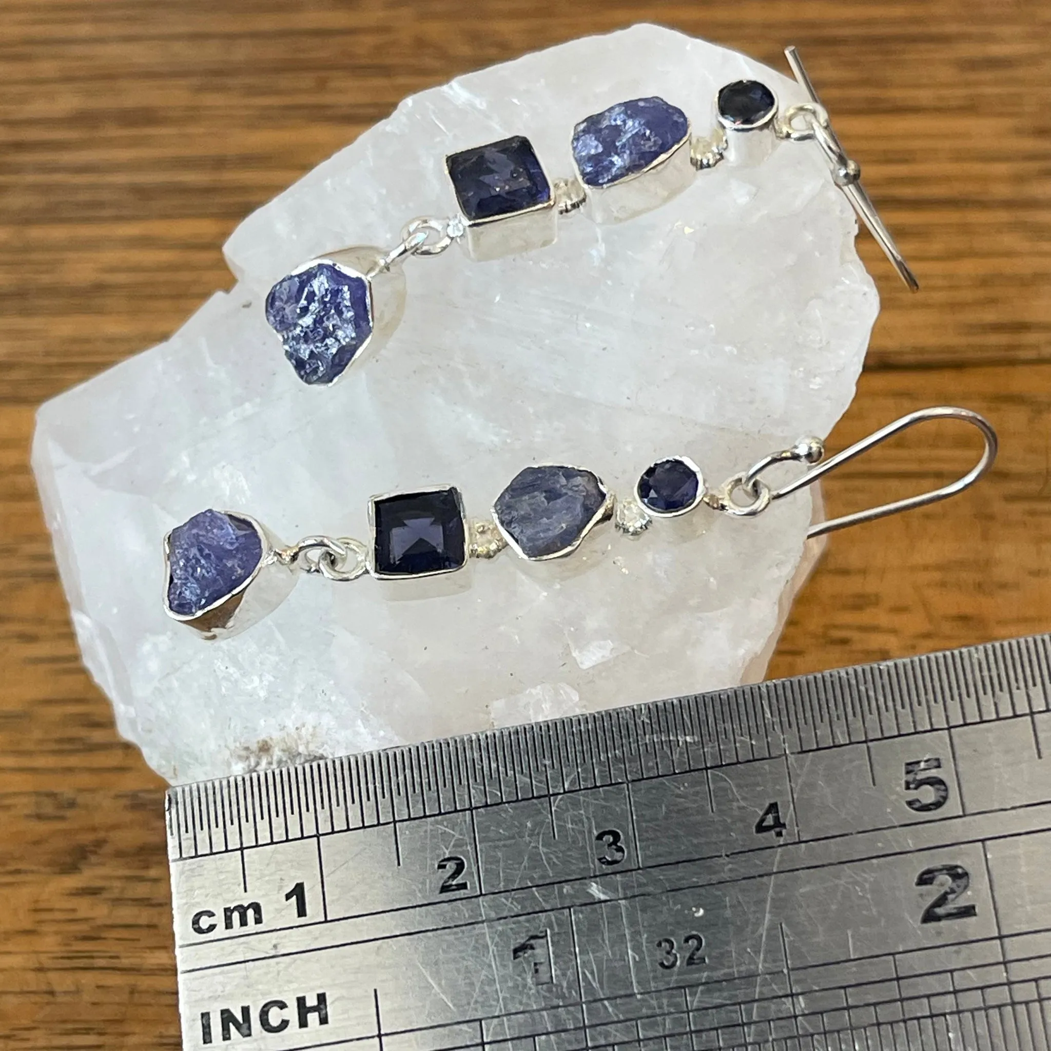 TANZANITE DROP EARRINGS | Raw