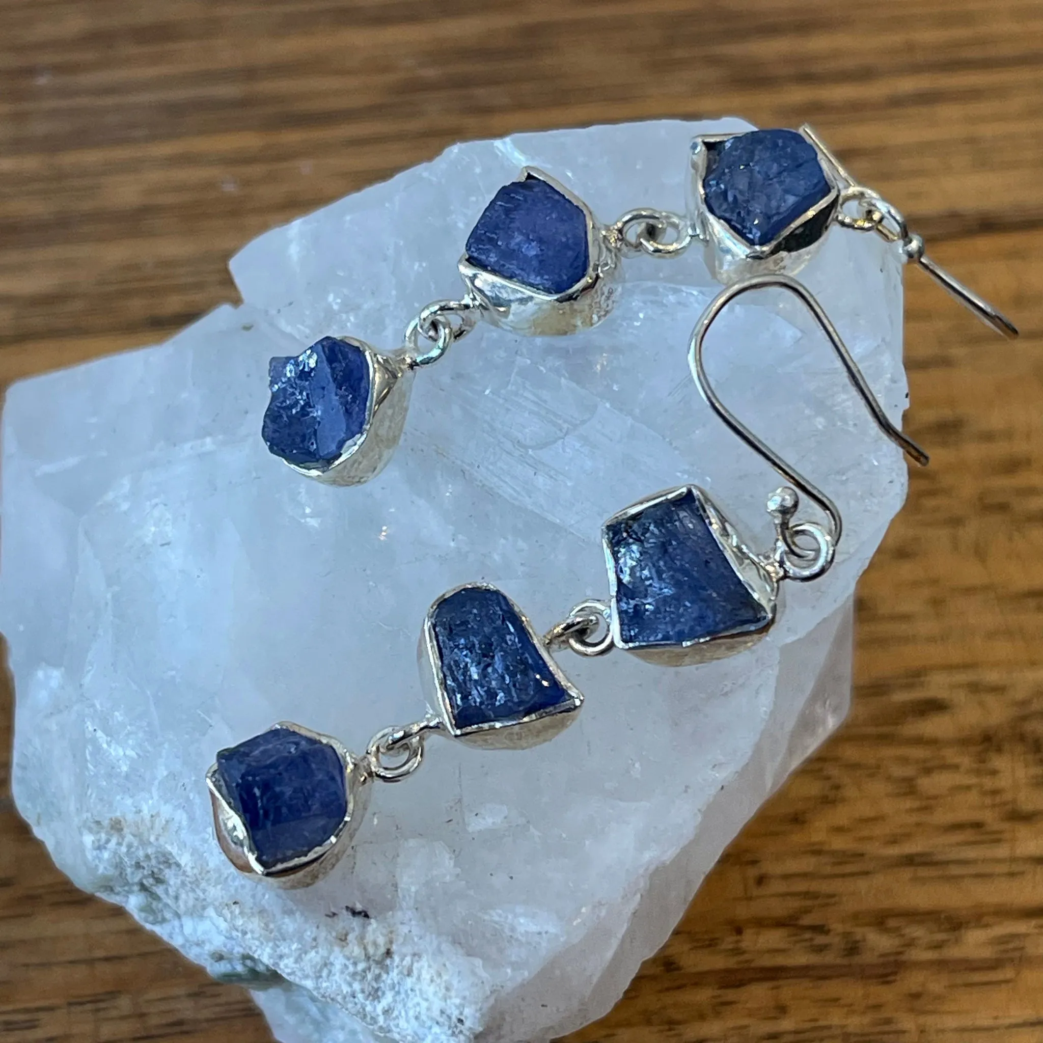 TANZANITE DROP EARRINGS | Raw