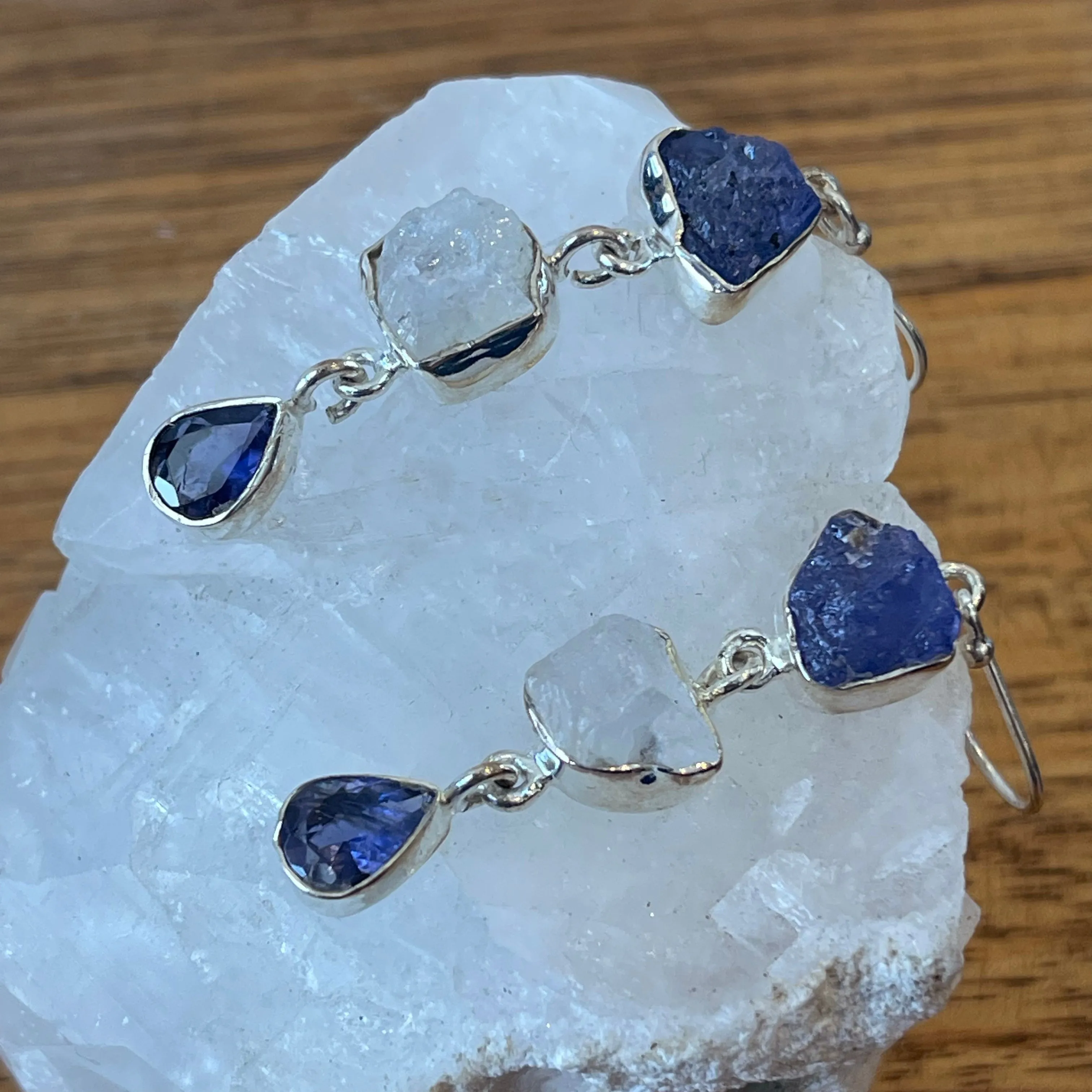 TANZANITE DROP EARRINGS | Raw