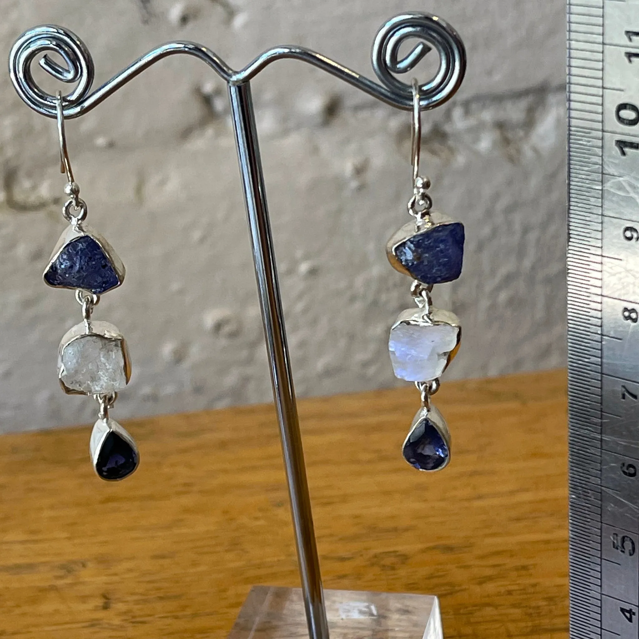 TANZANITE DROP EARRINGS | Raw