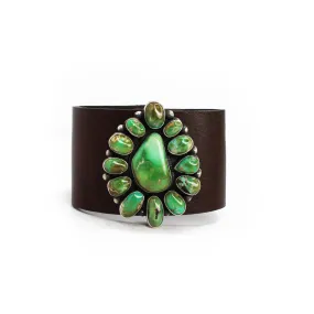 The Cece Brown Leather Cuff