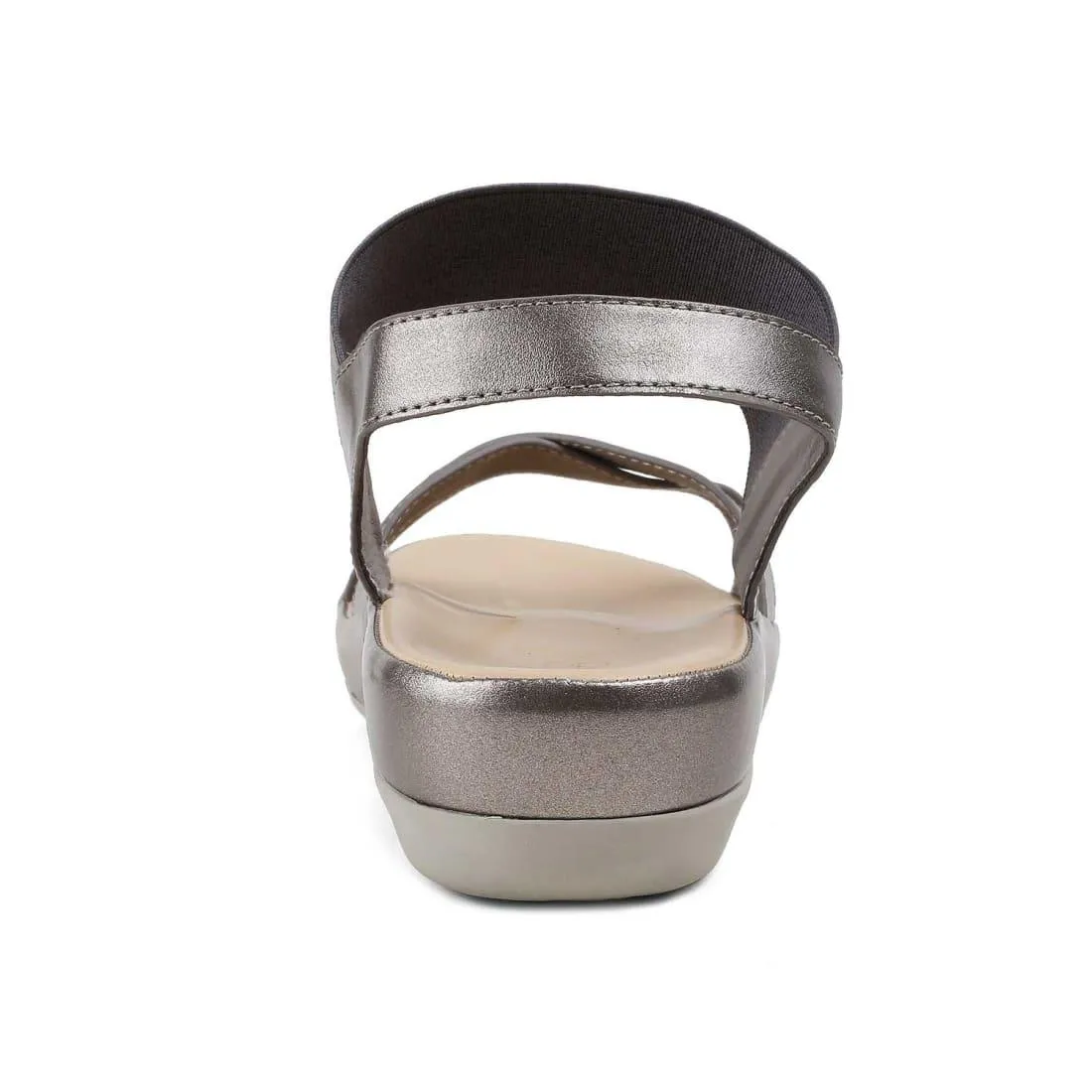 The South Pewter Women's Casual Wedge Sandals Tresmode