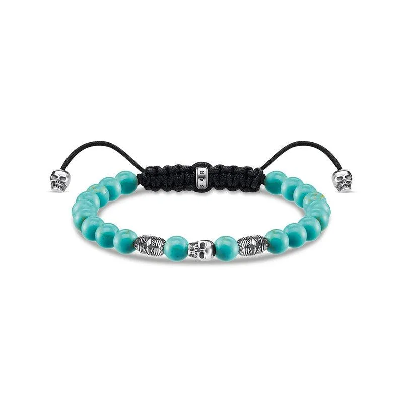 Thomas Sabo Bracelet turquoise skull