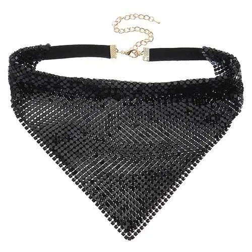 Trendy Sparkling Paillette Noble Collar Clavicle Necklace