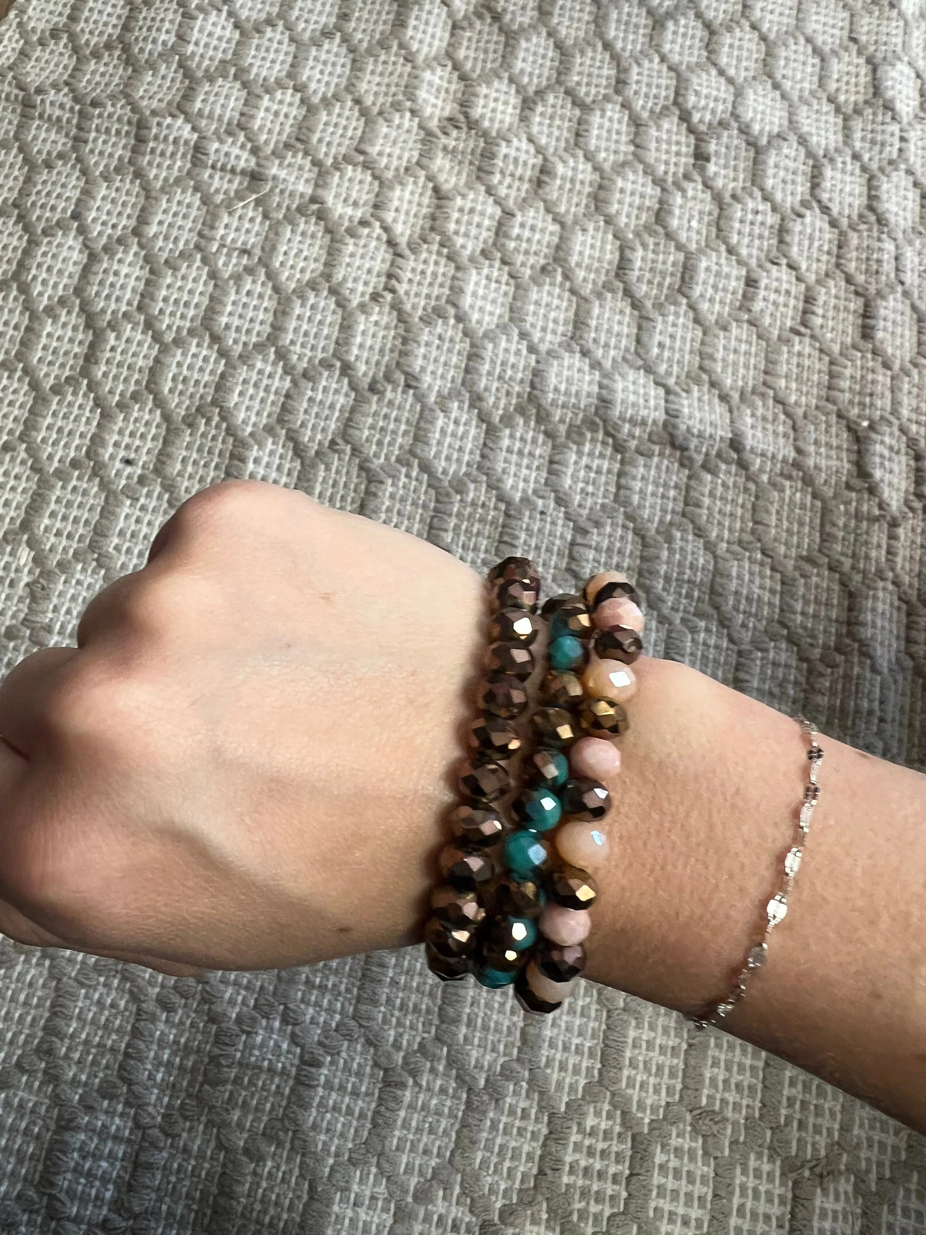 Turquoise/ Brown Bracelet Stack