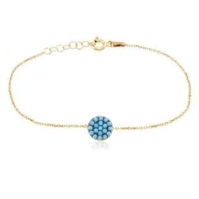 Turquoise Eye Bracelet 925