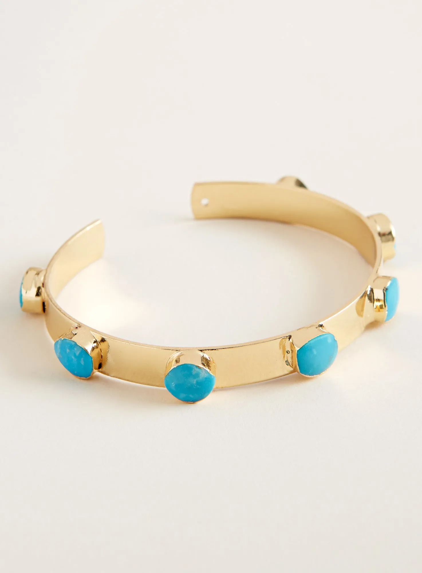 Turquoise Studded Cuff Bracelet