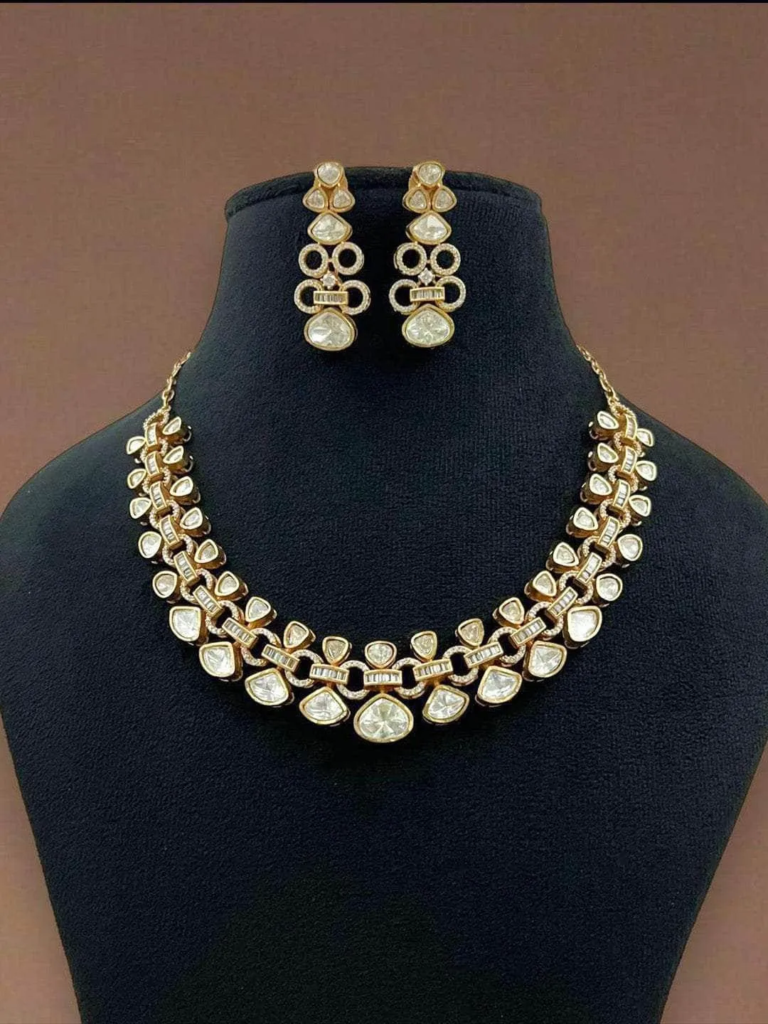 Two Layered Designer Kundan Necklace Set