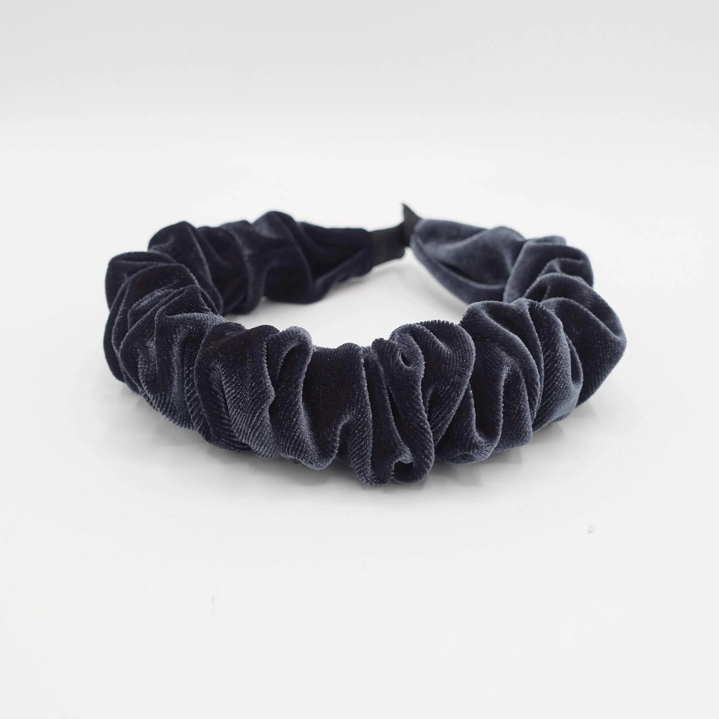 vevlet ruched headband pleated hairband accessory for women