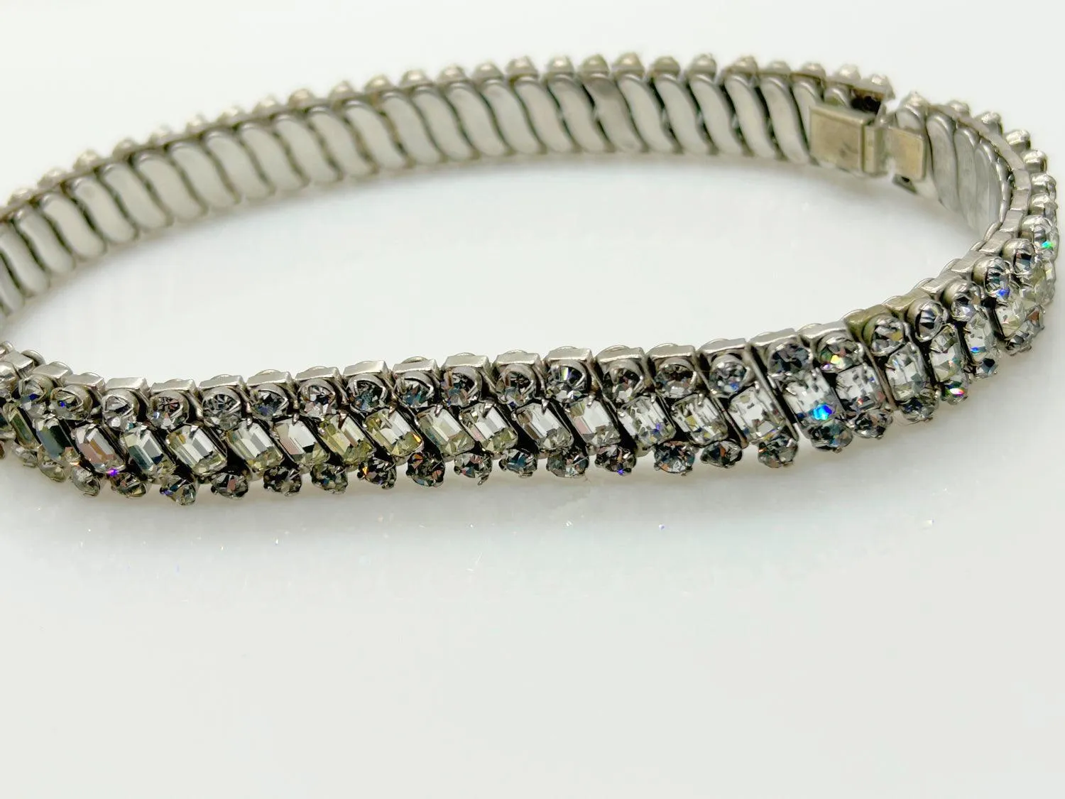 Vintage Parko Blazing Bright Rhinestone Expansion Choker