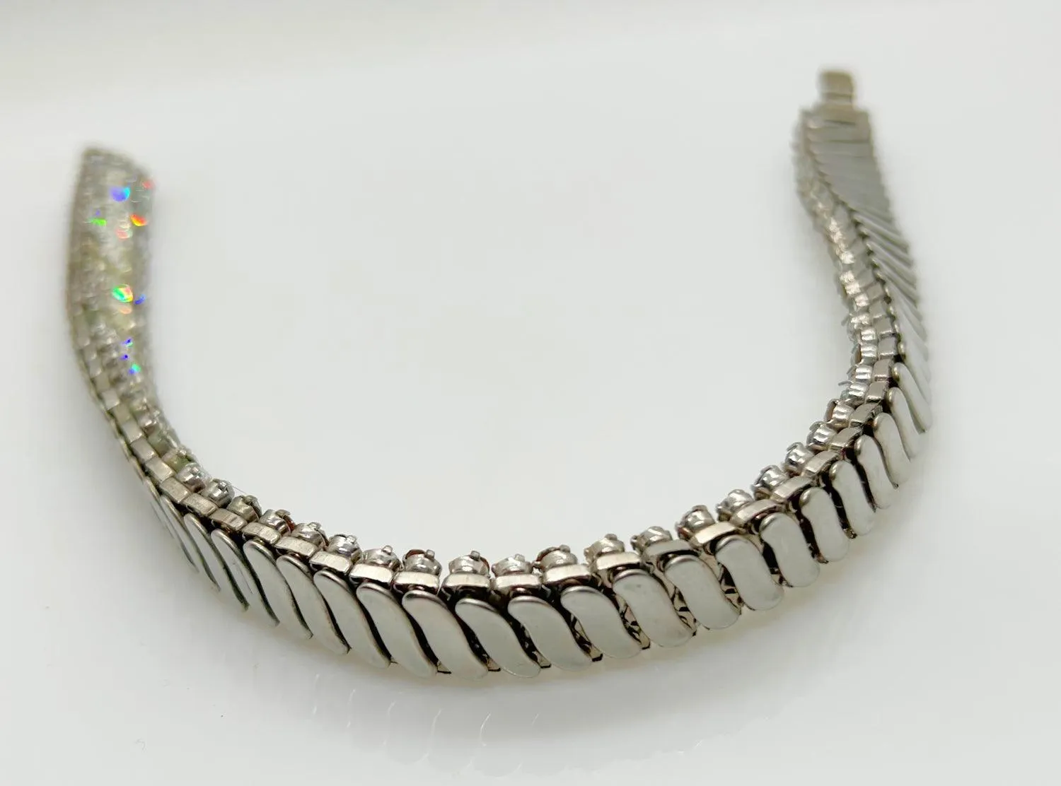 Vintage Parko Blazing Bright Rhinestone Expansion Choker