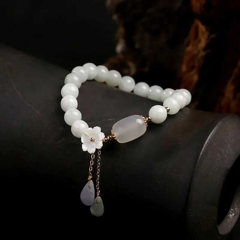 White Jade Serenity Bracelet