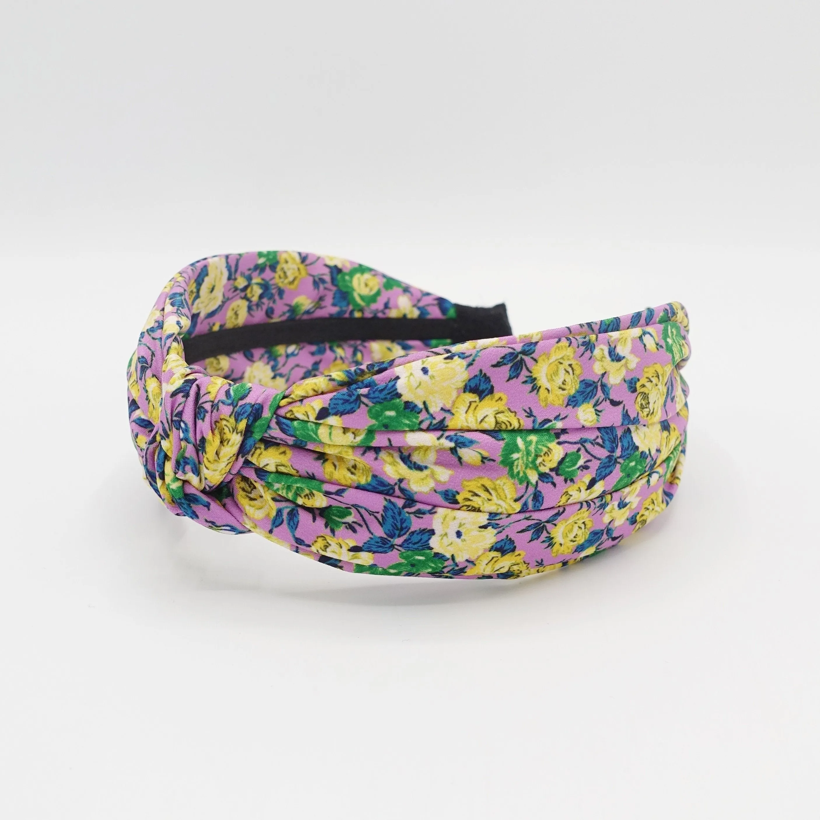 wild flower print  headband top knot hairband for women