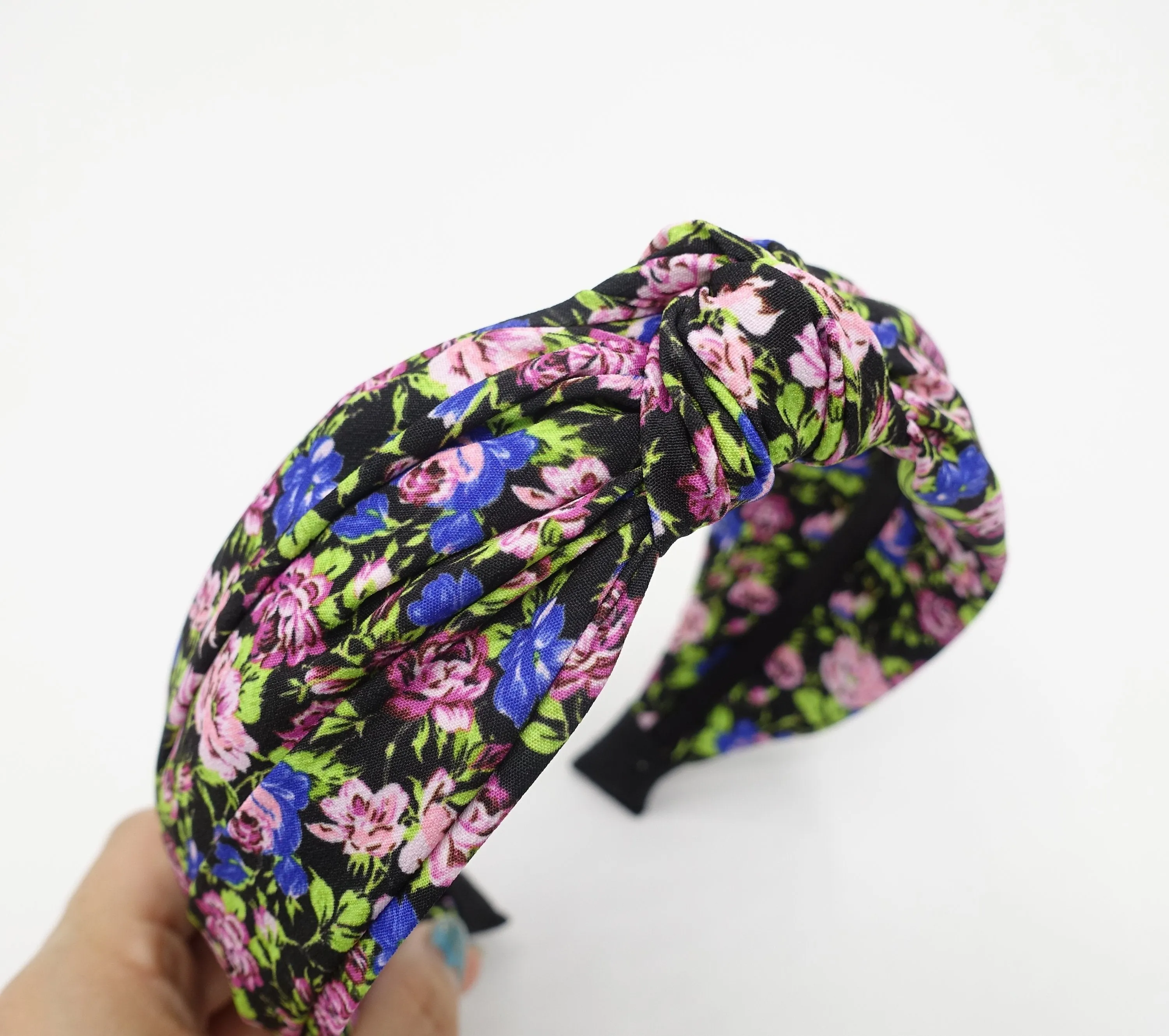 wild flower print  headband top knot hairband for women