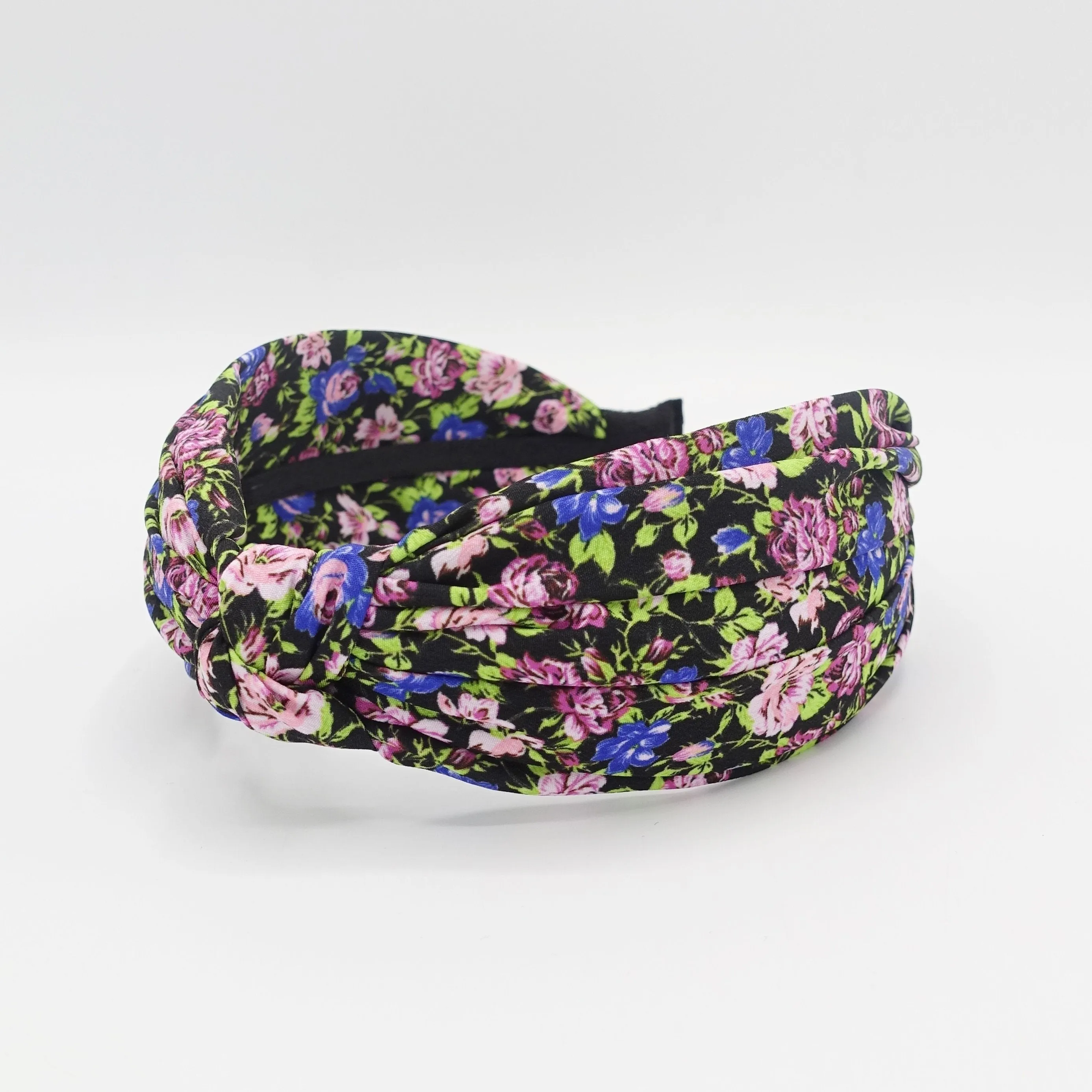 wild flower print  headband top knot hairband for women