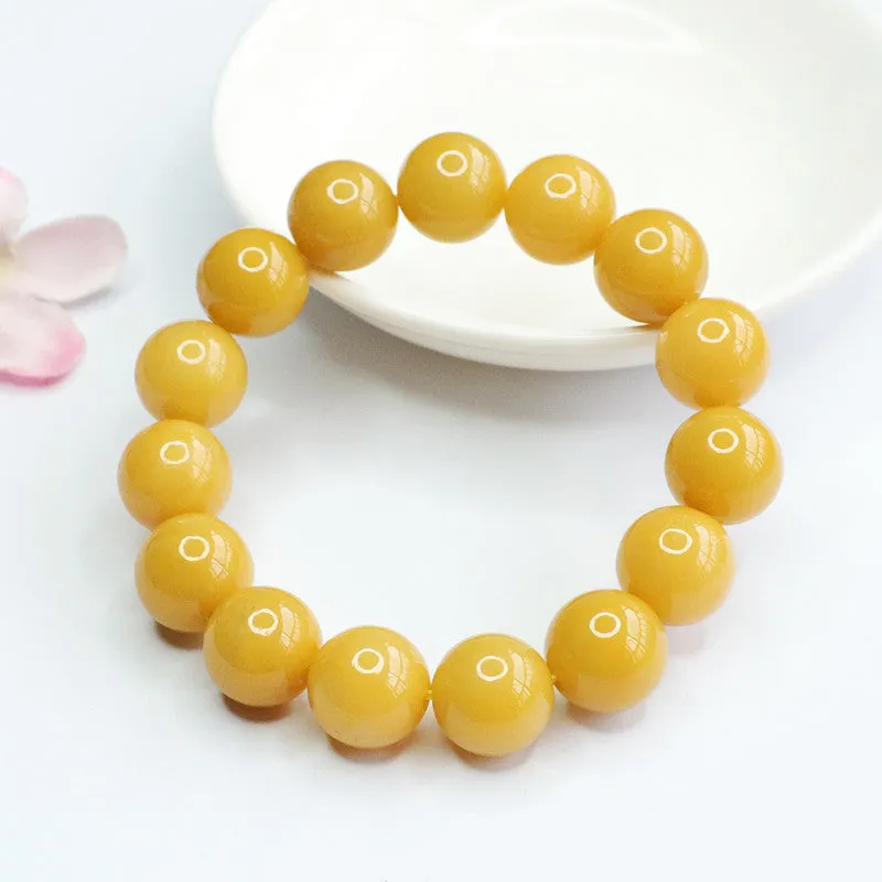 Yellow Jadeite Sterling Silver Bracelet from the Fortune's Favor Collection