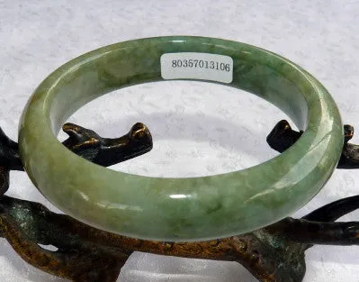 Ying Yu's Jewelry Box "Good Green" Burmese Jadeite Bangle Bracelet 57mm   Certificate (3106)