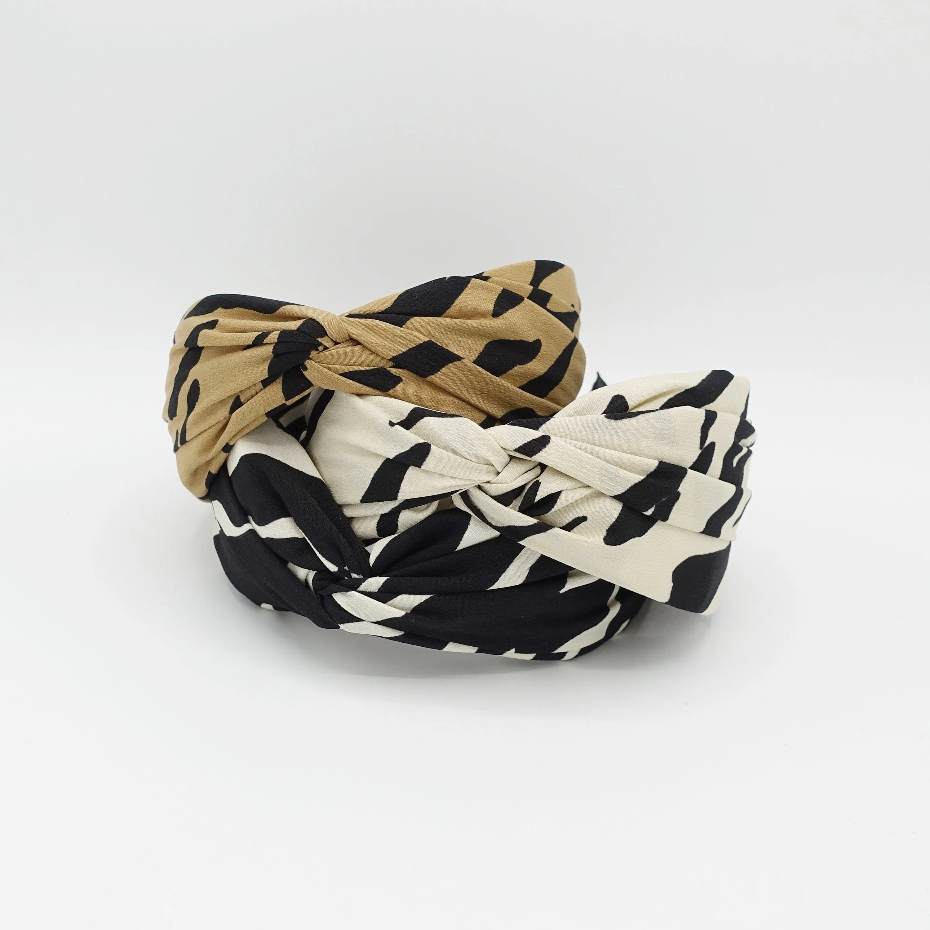 zebra print cross headband stylish hairband for women